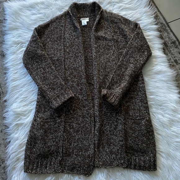 Sophie Max Sweaters - Sophie Max Women's Cardigan size S brown angora, wool, acrylic, nylon